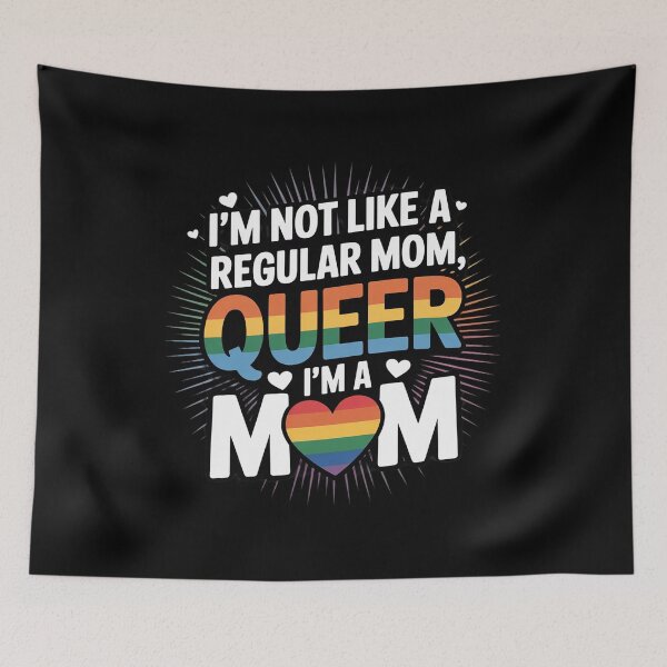 Item preview, I'm Not A Regular Mom I'm A Queer Mom, Gay Pride Mom designed and sold by KotexTemu.
