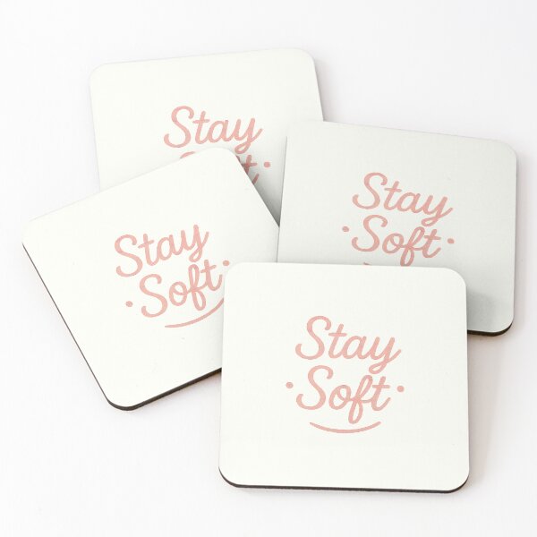 Item preview, Stay Soft | Gentle Pink Typography designed and sold by Polariszero.