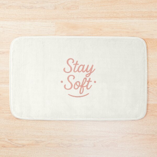 Item preview, Stay Soft | Gentle Pink Typography designed and sold by Polariszero.