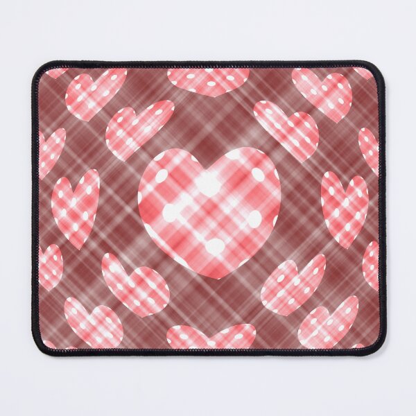 Item preview, Pink Hearts on Grid Seamless Pattern designed and sold by Teenidesign .