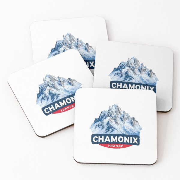Item preview, Vintage Chamonix France Alpine Mountain Sticker Design with Snow-Capped Peaks designed and sold by Blurbean.