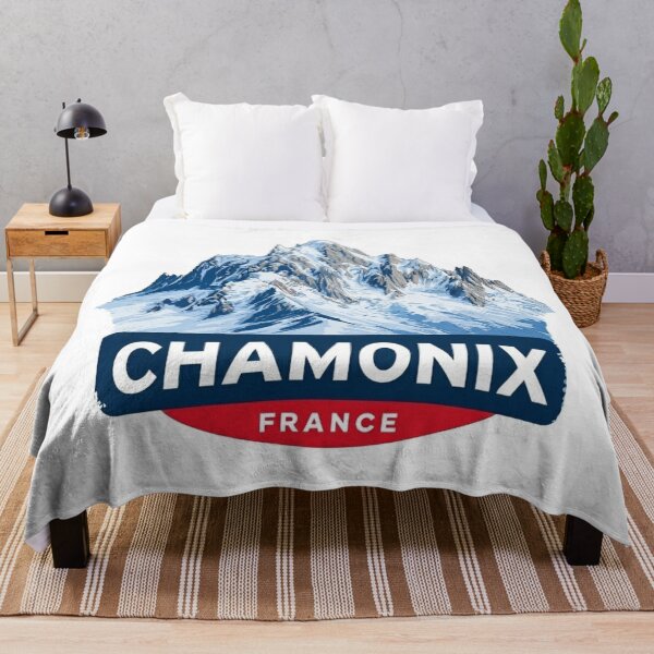 Item preview, Vintage Chamonix France Alpine Mountain Sticker Design with Snow-Capped Peaks designed and sold by Blurbean.