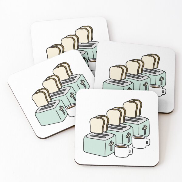 Item preview, toasters and cups designed and sold by superbaechoo.