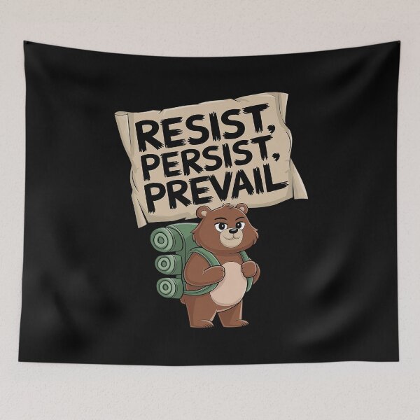 Item preview, Foxtrots Deltas Resist Bear designed and sold by MarkLeedsArt.
