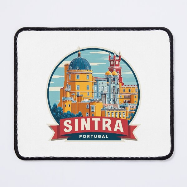 Item preview,  Vintage Sintra Portugal Pena Palace Travel Sticker with Romantic Architecture designed and sold by Blurbean.