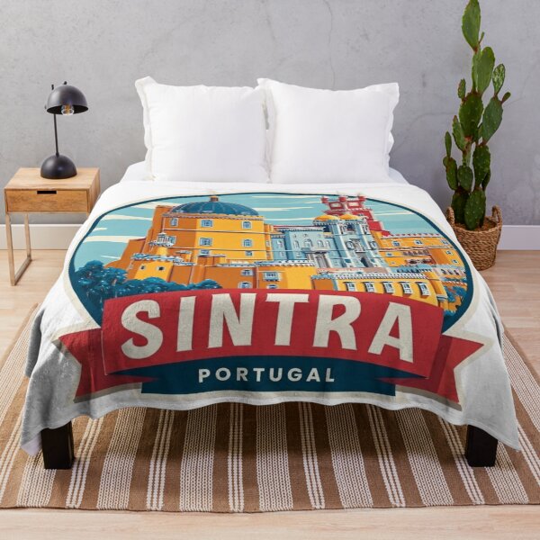 Item preview, Vintage Sintra Portugal Pena Palace Travel Sticker with Romantic Architecture designed and sold by Blurbean.