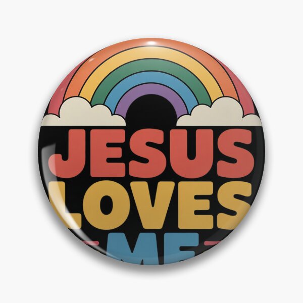 Item preview, Jesus Loves Me Gay Rainbow Gay Pride Flag And Queer designed and sold by KotexTemu.