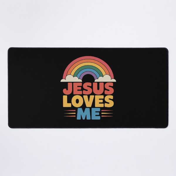 Item preview, Jesus Loves Me Gay Rainbow Gay Pride Flag And Queer designed and sold by KotexTemu.