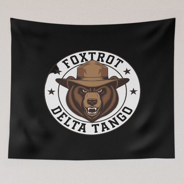 Item preview, Foxtrots Deltas Tangos Resist Bear  designed and sold by MarkLeedsArt.