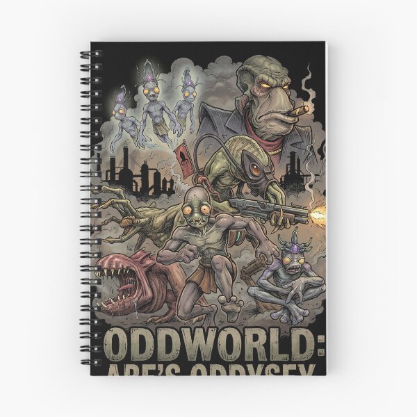 Item preview, Abe Oddworld Abe's Oddysee Exoddus Munch's Oddysee Soulstorm Mudokon Slave Glukkon Slig RuptureFarms Scrab Paramite Fan Art Portrait Poster T-Shirt Sticker Print Gift designed and sold by Senpaiwaves.