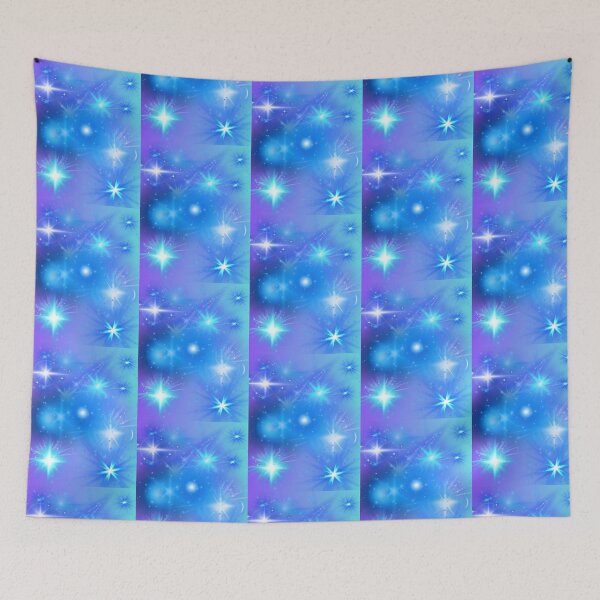 Item preview, Blue Cosmic Starburst Glow – Abstract Galaxy Sparkle Background Art designed and sold by Kawaii worlds.