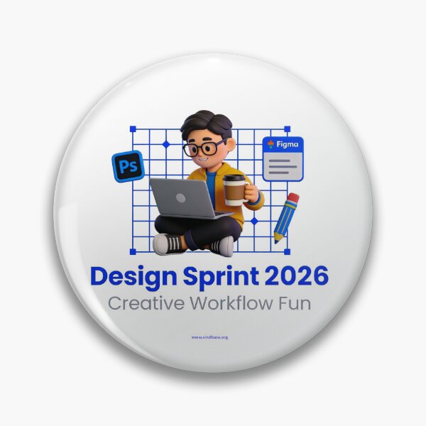 Item preview, Design Sprint 2026 - Cartoon UI Workflow Poster designed and sold by Vinaybharadwaj.