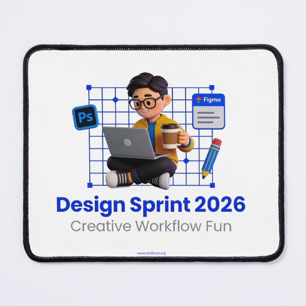 Item preview, Design Sprint 2026 - Cartoon UI Workflow Poster designed and sold by Vinaybharadwaj.