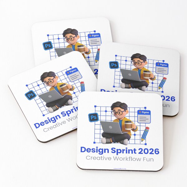 Item preview, Design Sprint 2026 - Cartoon UI Workflow Poster designed and sold by Vinaybharadwaj.