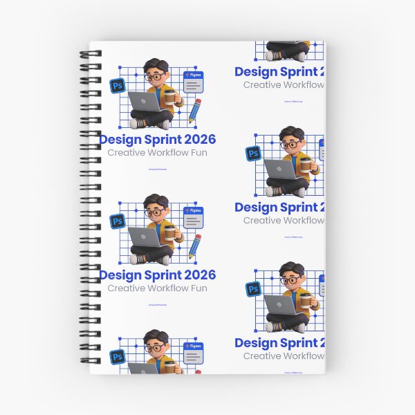 Item preview, Design Sprint 2026 - Cartoon UI Workflow Poster designed and sold by Vinaybharadwaj.