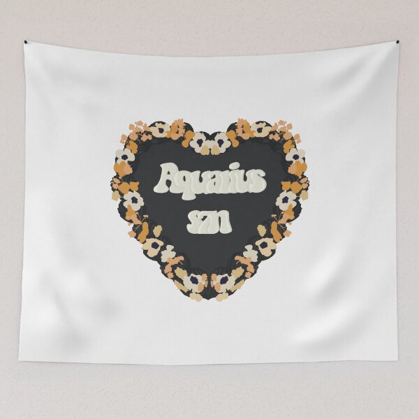 Item preview, Aquarius Season Star Sign Love Heart Birthday Cake designed and sold by FreeOrca.