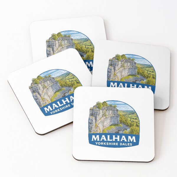 Item preview, Vintage Malham Yorkshire Dales Limestone Cove Sticker with Natural Amphitheater designed and sold by Blurbean.