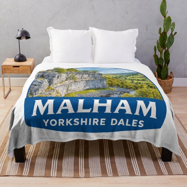 Item preview, Vintage Malham Yorkshire Dales Limestone Cove Sticker with Natural Amphitheater designed and sold by Blurbean.
