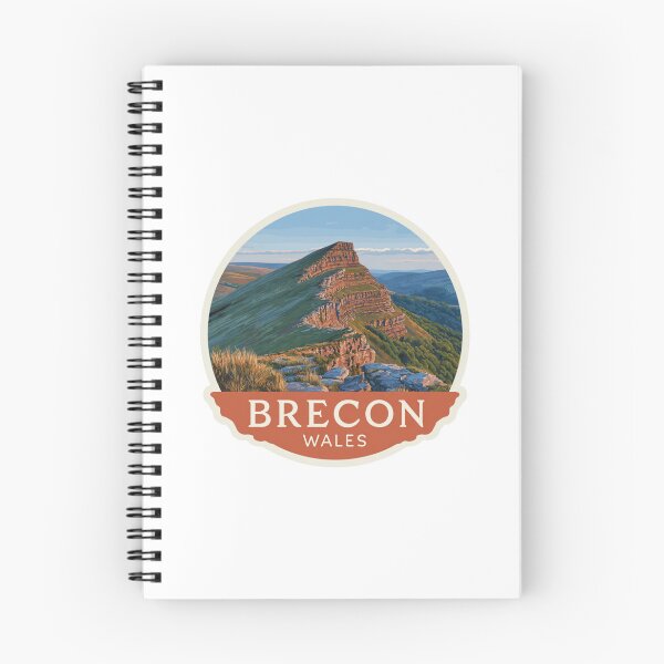 Item preview, Vintage Brecon Wales Mountain Sticker with Sandstone Ridge and Valley Views designed and sold by Blurbean.