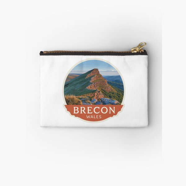 Item preview, Vintage Brecon Wales Mountain Sticker with Sandstone Ridge and Valley Views designed and sold by Blurbean.