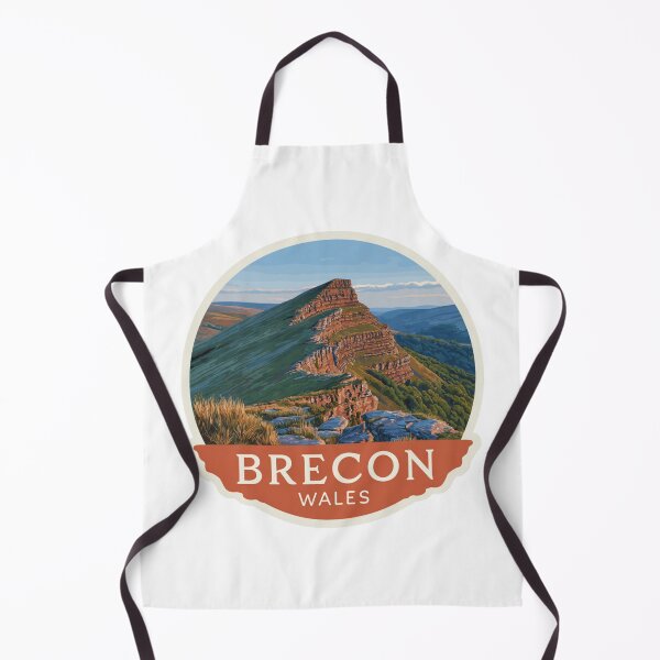 Item preview, Vintage Brecon Wales Mountain Sticker with Sandstone Ridge and Valley Views designed and sold by Blurbean.