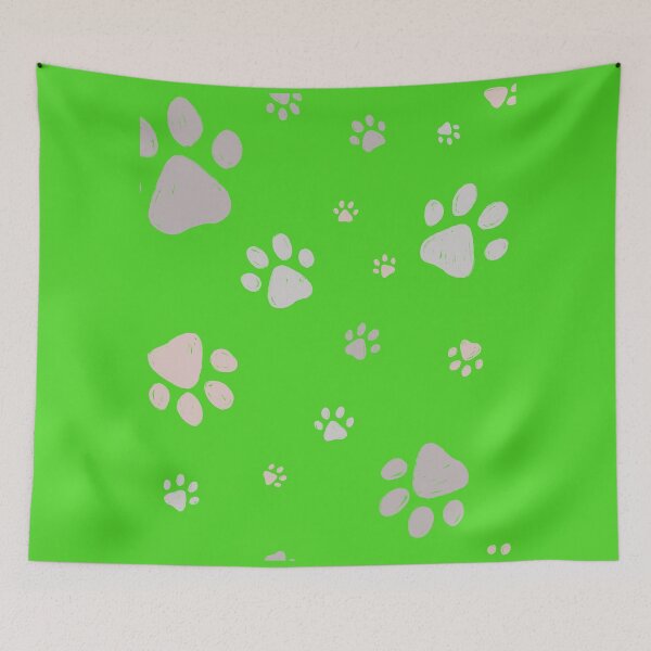 Item preview, Rainbow Paw Prints Pattern - Colorful Cute Cat & Dog Paws Aesthetic designed and sold by ChameraDesign.