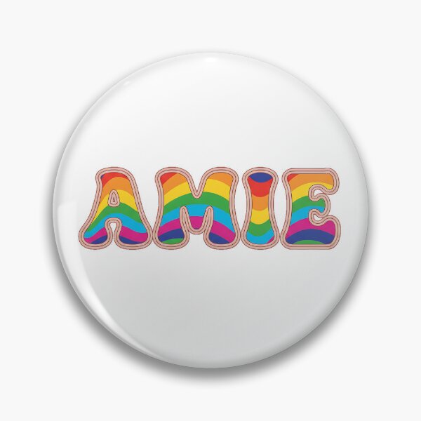 Item preview, ❤️ Amie Personalized Name Wavy Retro Shirt, Coffee Mug, Sticker Gift designed and sold by HelixPedia.