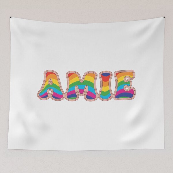 Item preview, ❤️ Amie Personalized Name Wavy Retro Shirt, Coffee Mug, Sticker Gift designed and sold by HelixPedia.