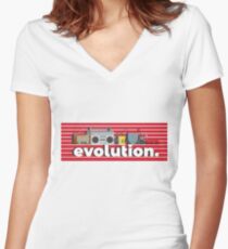 evolution Women's Fitted V-Neck T-Shirt