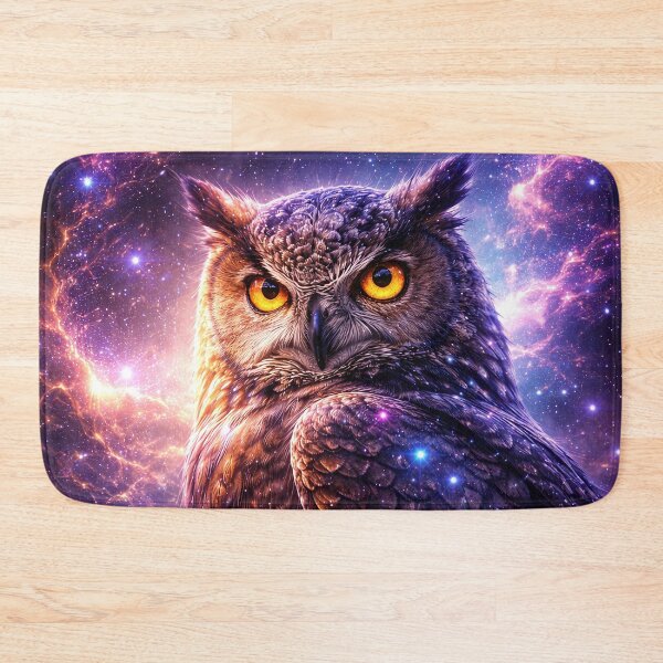 Item preview, Cosmic Owl in Space – Mystical Galaxy Owl Art designed and sold by ImaginingNebulae.