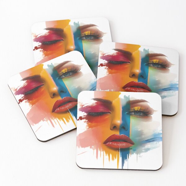 Item preview, Fragmented Face - Color Fusion designed and sold by konkav.