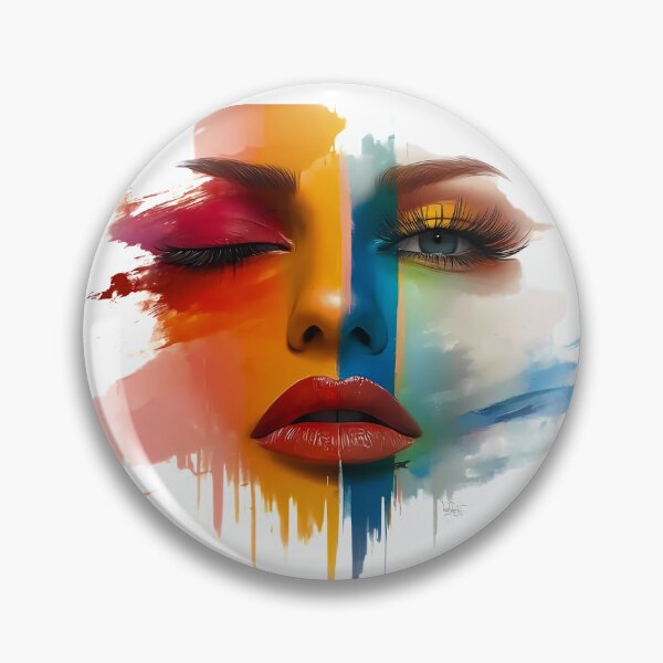 Item preview, Fragmented Face - Color Fusion designed and sold by konkav.