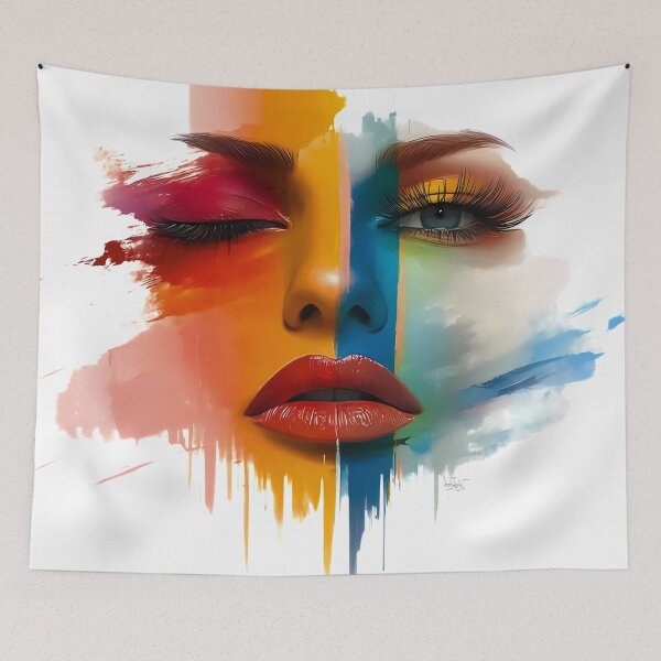 Item preview, Fragmented Face - Color Fusion designed and sold by konkav.