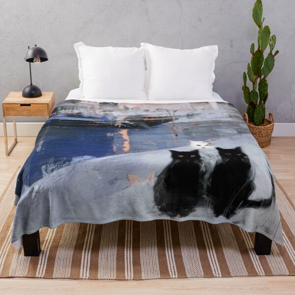 Item preview, Cats by a Tranquil Canal in Venice designed and sold by lautir.