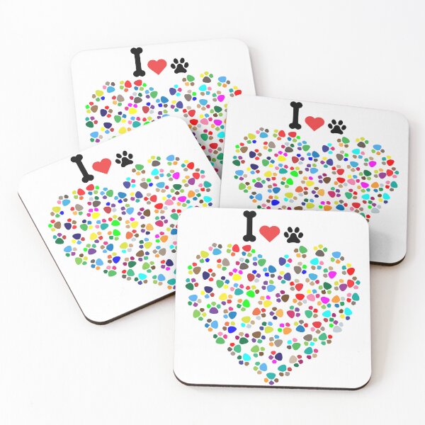 Item preview, Rainbow Paw Prints Pattern - Colorful Cute Cat & Dog Paws Aesthetic designed and sold by ChameraDesign.