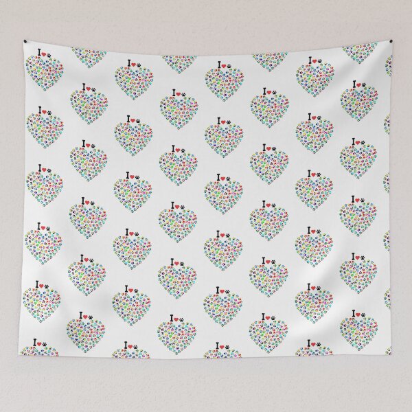 Item preview, Rainbow Paw Prints Pattern - Colorful Cute Cat & Dog Paws Aesthetic designed and sold by ChameraDesign.