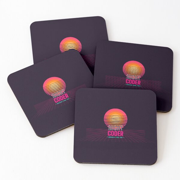Item preview, Night Coder Synthwave Retro Developer designed and sold by vektor42 .
