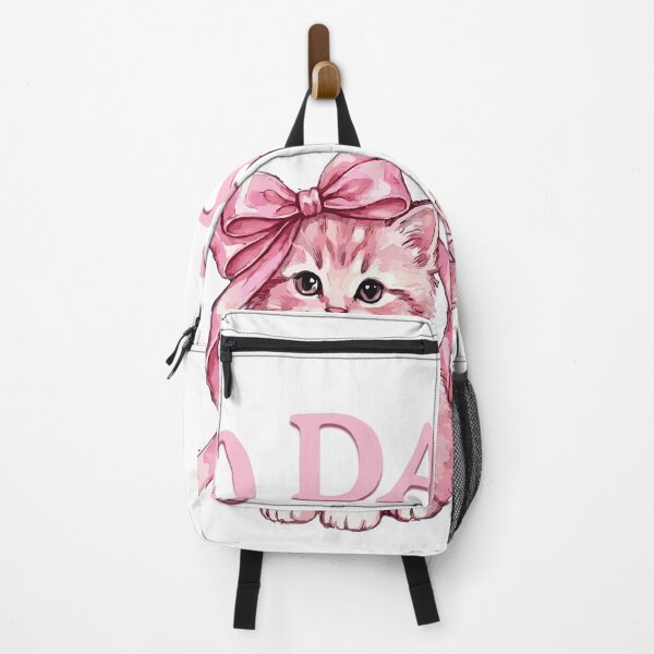 Item preview, Coquette Bow Kitten Cute 100 Days of School for Girls Kids designed and sold by UniTeeCo.