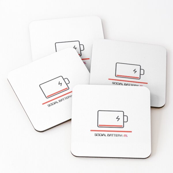 Item preview, Social Battery 1% Graphic designed and sold by SandiCreative.