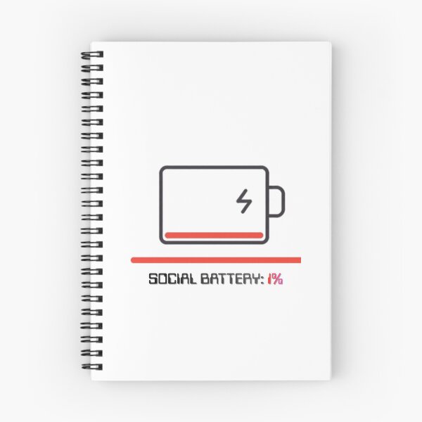 Item preview, Social Battery 1% Graphic designed and sold by SandiCreative.