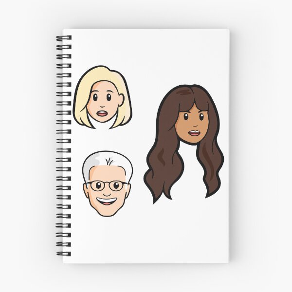 Item preview, Eleanor, Tahani, Michael, The good place designed and sold by Iko.