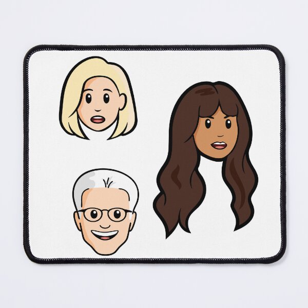 Item preview, Eleanor, Tahani, Michael, The good place designed and sold by Iko.