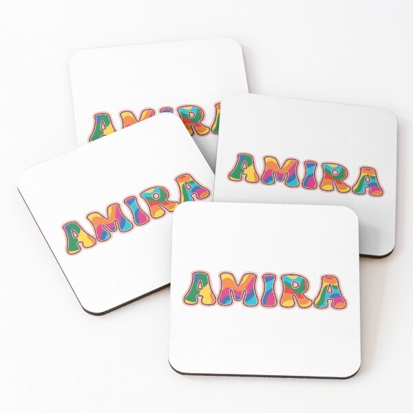 Item preview, ❤️ Amira Personalized Name Wavy Retro Shirt, Coffee Mug, Sticker Gift designed and sold by HelixPedia.