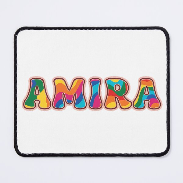 Item preview, ❤️ Amira Personalized Name Wavy Retro Shirt, Coffee Mug, Sticker Gift designed and sold by HelixPedia.
