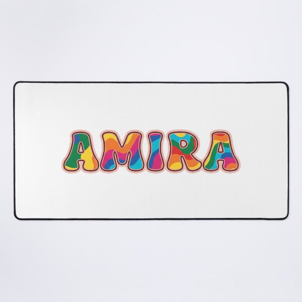 Item preview, ❤️ Amira Personalized Name Wavy Retro Shirt, Coffee Mug, Sticker Gift designed and sold by HelixPedia.