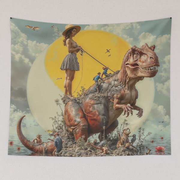 Item preview, T rex vintage futuristic designed and sold by DavidePoggio.