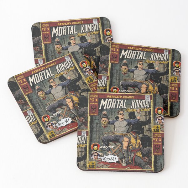 Item preview, Mortal Kombat Johnny Cage Vintage Comic Cover Art designed and sold by Back2Collage.