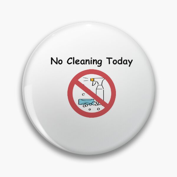 Item preview, No Cleaning Today – Funny Sad Figure Sarcastic Pun, Stick Man Joke Slogan, Gift Idea designed and sold by adjamine.