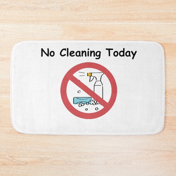 Item preview, No Cleaning Today – Funny Sad Figure Sarcastic Pun, Stick Man Joke Slogan, Gift Idea designed and sold by adjamine.