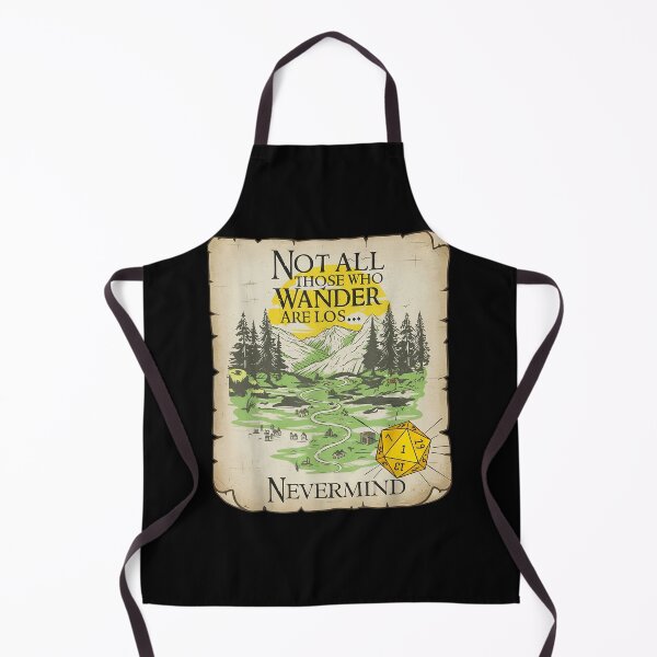Item preview, Not All Who Wander Are Lost Vintage Maps RPG Parody Gamer designed and sold by jakaun.